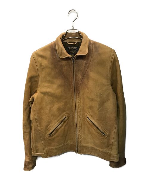 RRL（ダブルアールエル）RRL (ダブルアールエル) レザージャケット ブラウン サイズ:Ｍの古着・服飾アイテム