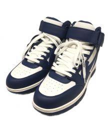 OFFWHITE（オフホワイト）の古着「OUT OF OFFICE MID TOP LEATHE」｜ホワイト×ブルー
