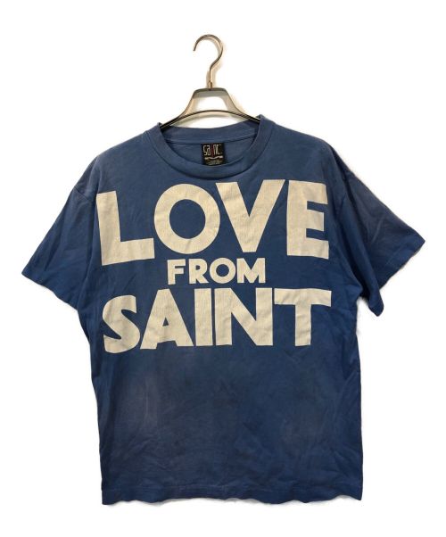 SAINT MICHAEL（セントマイケル）SAINT MICHAEL (セントマイケル) SS TEE LOVE FRM SNT BLUE ブルー サイズ:Lの古着・服飾アイテム