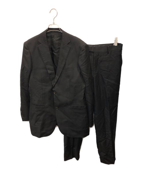 BLACK LABEL CRESTBRIDGE（ブラックレーベル クレストブリッジ）BLACK LABEL CRESTBRIDGE (ブラックレーベル クレストブリッジ) 3ピースセットアップスーツ ブラック サイズ:ジャケット42 ベスト40 パンツ40の古着・服飾アイテム