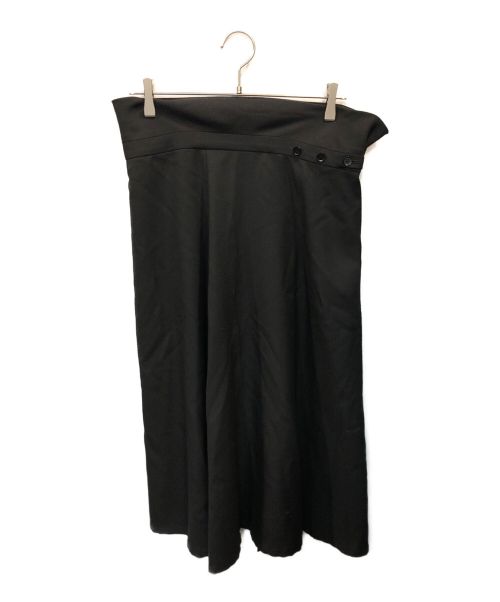 yohji yamamoto+noir（ヨウジヤマモトプリュスノアール）yohji yamamoto+noir (ヨウジヤマモトプリュスノアール) プリーツ切替スカート ブラック サイズ:1の古着・服飾アイテム