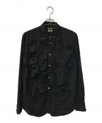 BLACK COMME des GARCONSブラック コムデギャルソン）の古着「フリルタックシャツ」｜ブラック