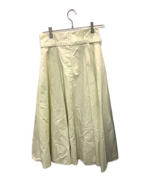 ebure（エブール）ebure (エブール) リンクルコットンタックフレアスカート グリーン サイズ:size36の古着・服飾アイテム