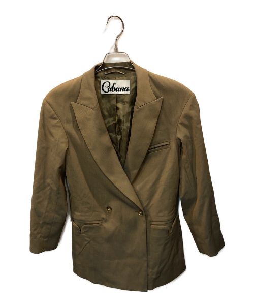 CABANA（カバナ）CABANA (カバナ) ダブルブレストテーラードジャケット ブラウン サイズ:size36の古着・服飾アイテム