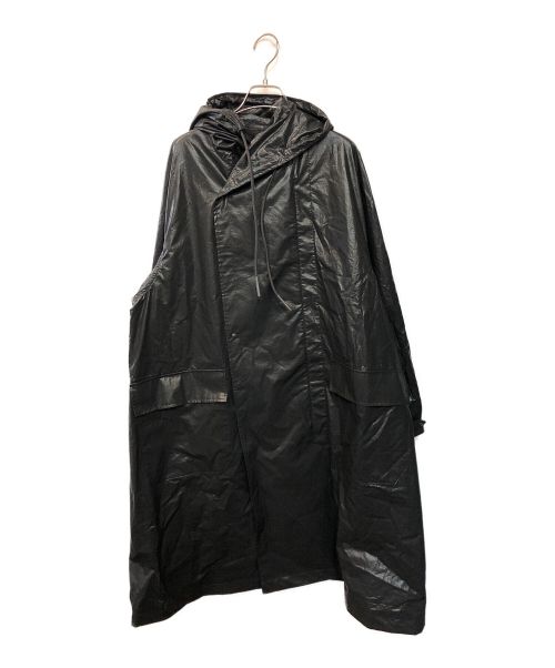 ONE GRAVITY（ワングラヴィティ）ONE GRAVITY (ワングラヴィティ) レザーライクフーデットコート ブラック サイズ:Mの古着・服飾アイテム