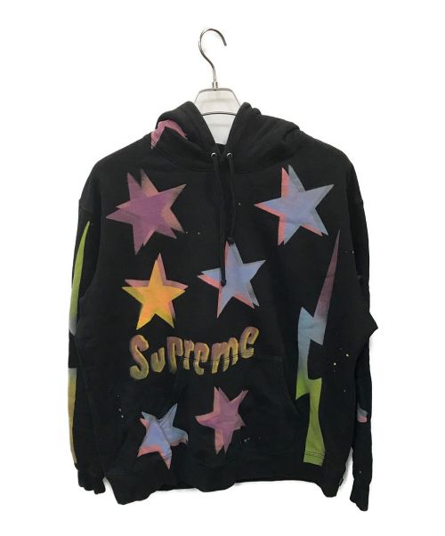 SUPREME（シュプリーム）SUPREME (シュプリーム) GONZ STARS HOODED SWEATSHIRT ブラック サイズ:Lの古着・服飾アイテム