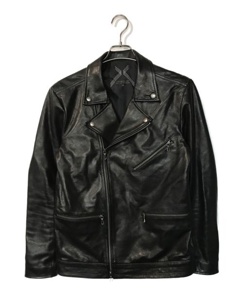 Custom Culture（カスタムカルチャー）Custom Culture (カスタムカルチャー) ダブルライダースジャケット ブラック サイズ:3の古着・服飾アイテム