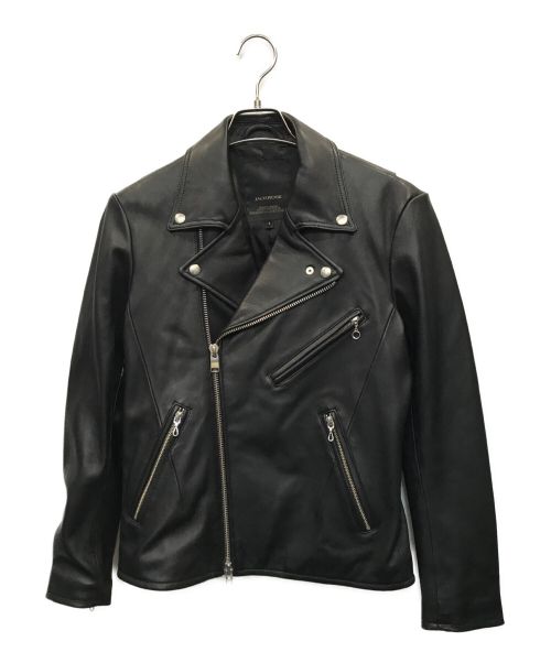 JACKROSE（ジャックローズ）JACKROSE (ジャックローズ) ダブルライダースジャケット ブラック サイズ:3の古着・服飾アイテム