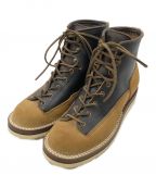 LOST CONTROLロストコントロール）の古着「Durable Workers Boots -type2-」｜ベージュ×ブラック