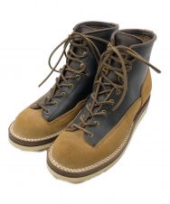 LOST CONTROL (ロストコントロール) Durable Workers Boots -type2- ベージュ×ブラック サイズ:SIZE8