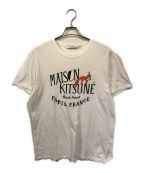 maison kitsune×OLYMPIAメゾンキツネ×オランピア）の古着「Tシャツ」｜ホワイト