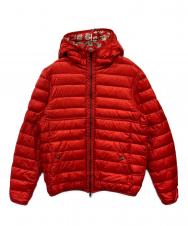 MONCLER (モンクレール) リバーシブルダウンジャケット レッド サイズ:3
