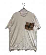 BURBERRY (バーバリー) ポケットTシャツ ホワイト サイズ:SIZE S