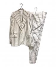 GABRIELE PASINI (ガブリエレパジーニ) ストライプセットアップ ホワイト サイズ:SIZE 52
