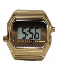 TIMEX (タイメックス) MM6 Maison Margiela (エムエムシックスメゾンマルジェラ) リングウォッチ ゴールド サイズ:SIZE Free