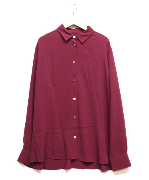 中古 古着通販 Ps Paul Smith ピーエスポールスミス ソフトジョーゼットブラウス ボルドー サイズ 46l 年モデル ブランド 古着通販 トレファク公式 Trefac Fashion