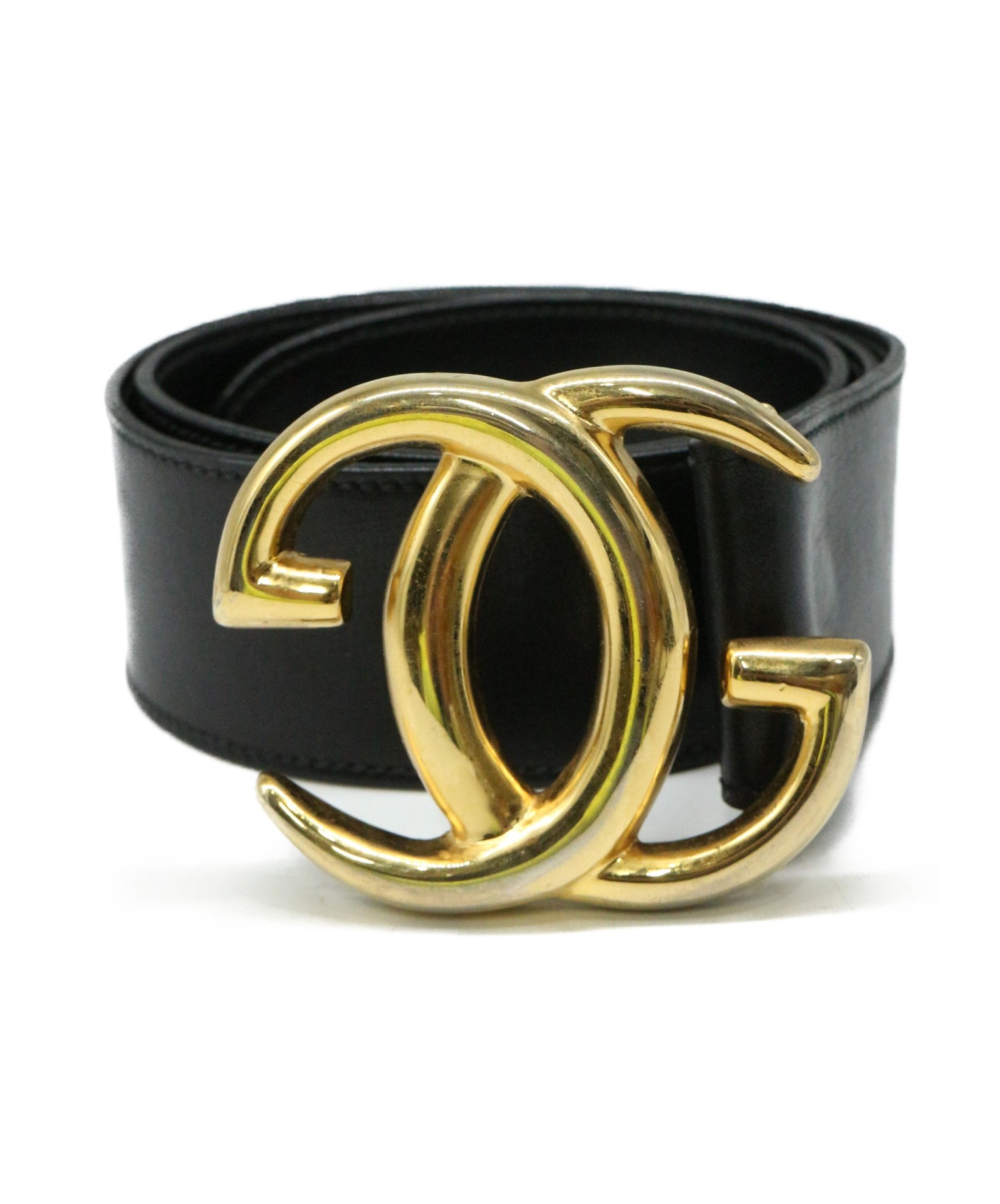 中古 古着通販 Gucci グッチ ヴィンテージレザーベルト ブラック ブランド 古着通販 トレファク公式 Trefac Fashion