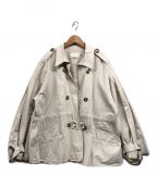 willfully（ウィルフリー）の古着「all middle waist gather S/trench」｜ベージュ