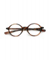 金子眼鏡（カネコメガネ）の古着「セルロイドフレーム眼鏡」｜ブラウン