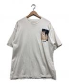 yoshio kubo（ヨシオクボ）の古着「写楽パッチポケットTシャツ」｜ホワイト