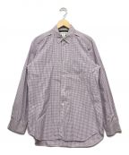 COMME des GARCONS SHIRT）の古着「ショルダージップチェックシャツ」｜パープル
