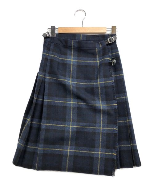 O'NEIL OF DUBLIN（オニールオブダブリン）O'NEIL OF DUBLIN (オニールオブダブリン) ラップスカート ネイビー サイズ:US8の古着・服飾アイテム