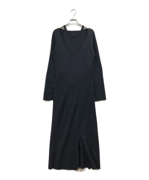 Ameri（アメリ）AMERI (アメリ) スリーブレイヤードドレス ブラック サイズ:Ⅿの古着・服飾アイテム