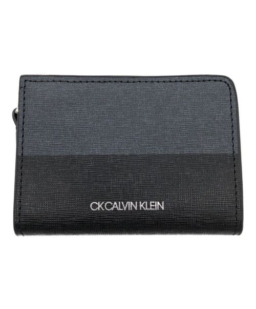 Calvin Klein（カルバンクライン）Calvin Klein (カルバンクライン) ミロカードケース兼用小銭入れ ブラックの古着・服飾アイテム