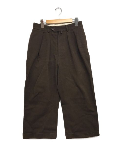 NEAT（ニート）NEAT (ニート) コーデュロイワイドスラックス ブラウン サイズ:44の古着・服飾アイテム