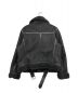 ZARA (ザラ) エコムートンダブルライダースジャケット ブラック サイズ:XXL：5800円