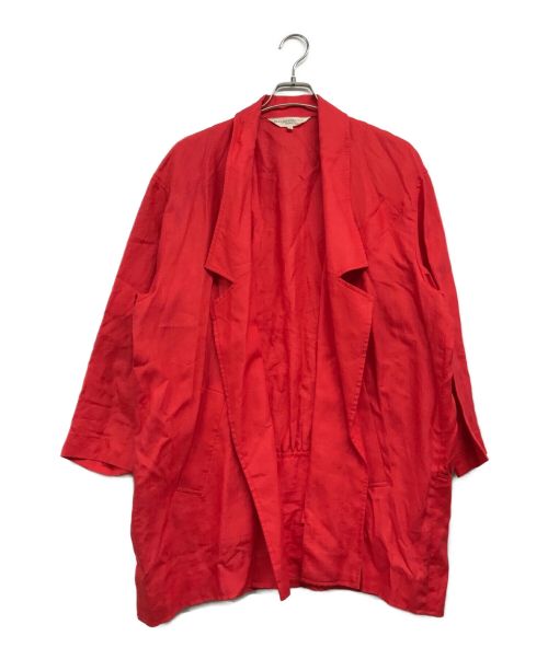 BALENCIAGA（バレンシアガ）BALENCIAGA (バレンシアガ) リネンジャケット レッド サイズ:9の古着・服飾アイテム