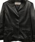 BALMAIN (バルマン) ステッチレザーテーラードジャケット ブラック サイズ:9：13000円