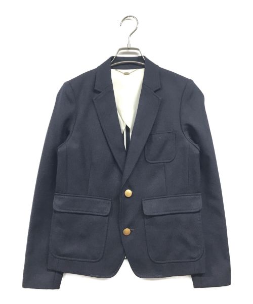 MACPHEE（マカフィー）MACPHEE (マカフィー) ウール シングルブレストジャケット ネイビー サイズ:34の古着・服飾アイテム