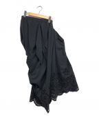 Vivienne Westwoodヴィヴィアンウエストウッド）の古着「変形カットワーク切替スカート」｜ブラック
