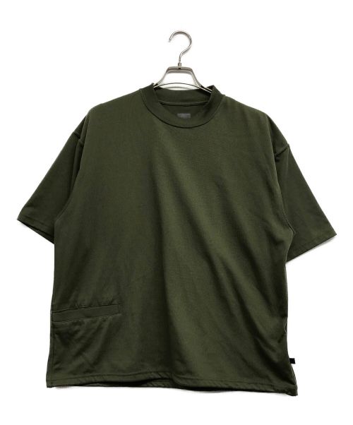 DAIWA PIER39（ダイワ ピア39）DAIWA PIER39 (ダイワ ピア39) Tech 1P Hi-Crew Neck T-Shirts/テック　ワンピー　ハイクルー　ネック　ティーシャツ グリーン サイズ:Mの古着・服飾アイテム