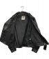 中古・古着 666 (666) フロントフラップ ライダースジャケット ブラック サイズ:40：52800円