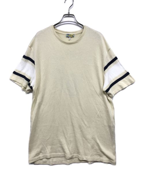 LOEWE（ロエベ）LOEWE (ロエベ) Stripe T-Shirt ベージュ サイズ:Ⅿの古着・服飾アイテム