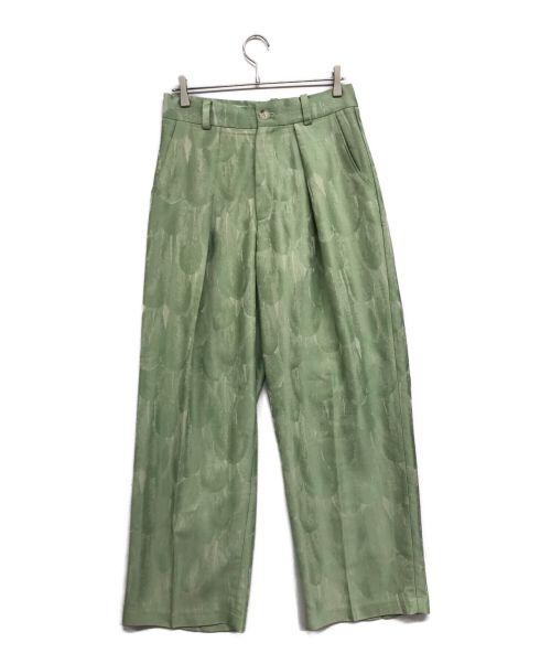 mixseven（ミックスセブン）MIXSEVEN (ミックスセブン) 総柄パンツ グリーン サイズ:XLの古着・服飾アイテム
