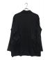 08sircus (ゼロエイトサーカス) Viscose wool long shirt jacket ブラック サイズ:5：10000円