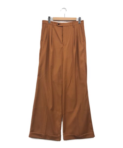soerte（ソエルテ）soerte (ソエルテ) Wide straight slacks ブラウン サイズ:3の古着・服飾アイテム