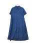 45R（フォーティーファイブアール）の古着「粟サテンのドレス」｜ブルー