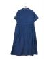 45R (フォーティーファイブアール) 粟サテンのドレス ブルー サイズ:3：38000円
