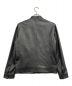 ALLOWED TO UNFOLD (アロウド トゥ アンフォールド) ラムレザージャケット ブラック サイズ:L：17000円