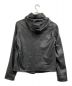 HELMUT LANG (ヘルムートラング) ラムスキンフーデッドジャケット ブラック サイズ:M：13800円