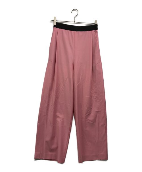 LE PHIL（ル フィル）LE PHIL (ル フィル) ハイストレッチフロントスリットパンツ ピンクの古着・服飾アイテム