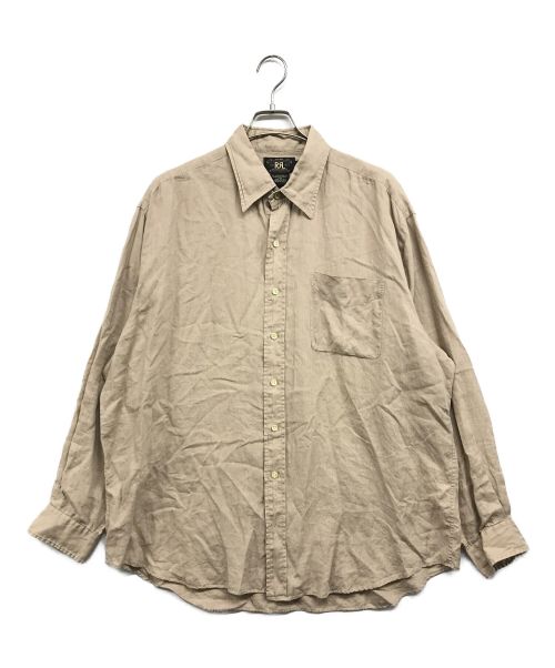 RRL（ダブルアールエル）RRL (ダブルアールエル) リネンシャツ ベージュ サイズ:XLの古着・服飾アイテム