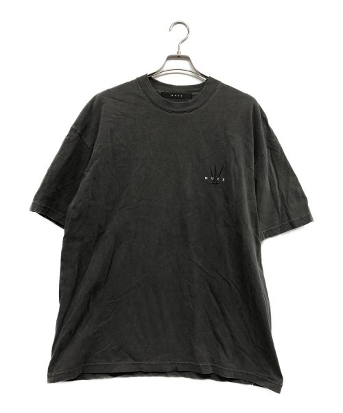 MUZE（ミューズ）MUZE (ミューズ) OLI (オリ) LOGO EMBROIDERY GARMENT DYE T-SHIRT/ロゴ　エンブロイダリー　ガーメント　ダイ　Tシャツ ブラック サイズ:1の古着・服飾アイテム