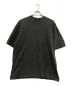 MUZE（ミューズ）の古着「LOGO EMBROIDERY GARMENT DYE T-SHIRT/ロゴ　エンブロイダリー　ガーメント　ダイ　Tシャツ」｜ブラック