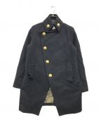 Vivienne Westwood ANGLOMANIAヴィヴィアンウエストウッド アングロマニア）の古着「アシメボタンウールコート」｜ブラック