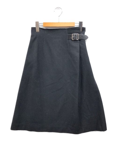 O'NEIL OF DUBLIN（オニールオブダブリン）O'NEIL OF DUBLIN (オニールオブダブリン) ウール巻スカート ブラック サイズ:36の古着・服飾アイテム